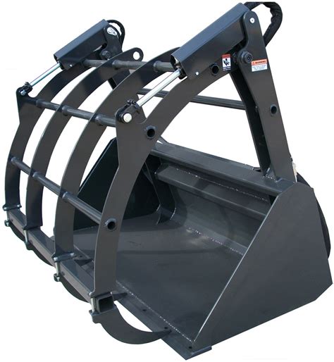 skid steer hay grapple bucket|heavy duty skid steer grapple.